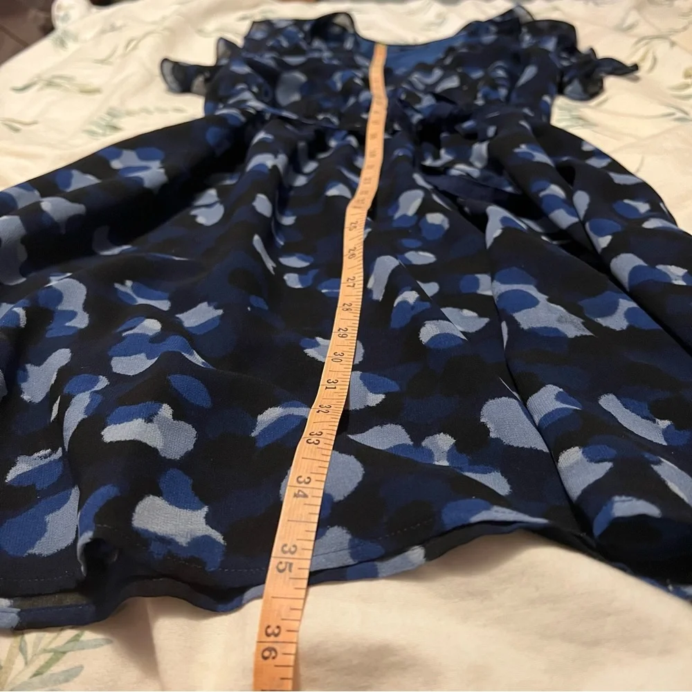 Armani Exchange Blue Spotted Dress - Picture 6 of 12